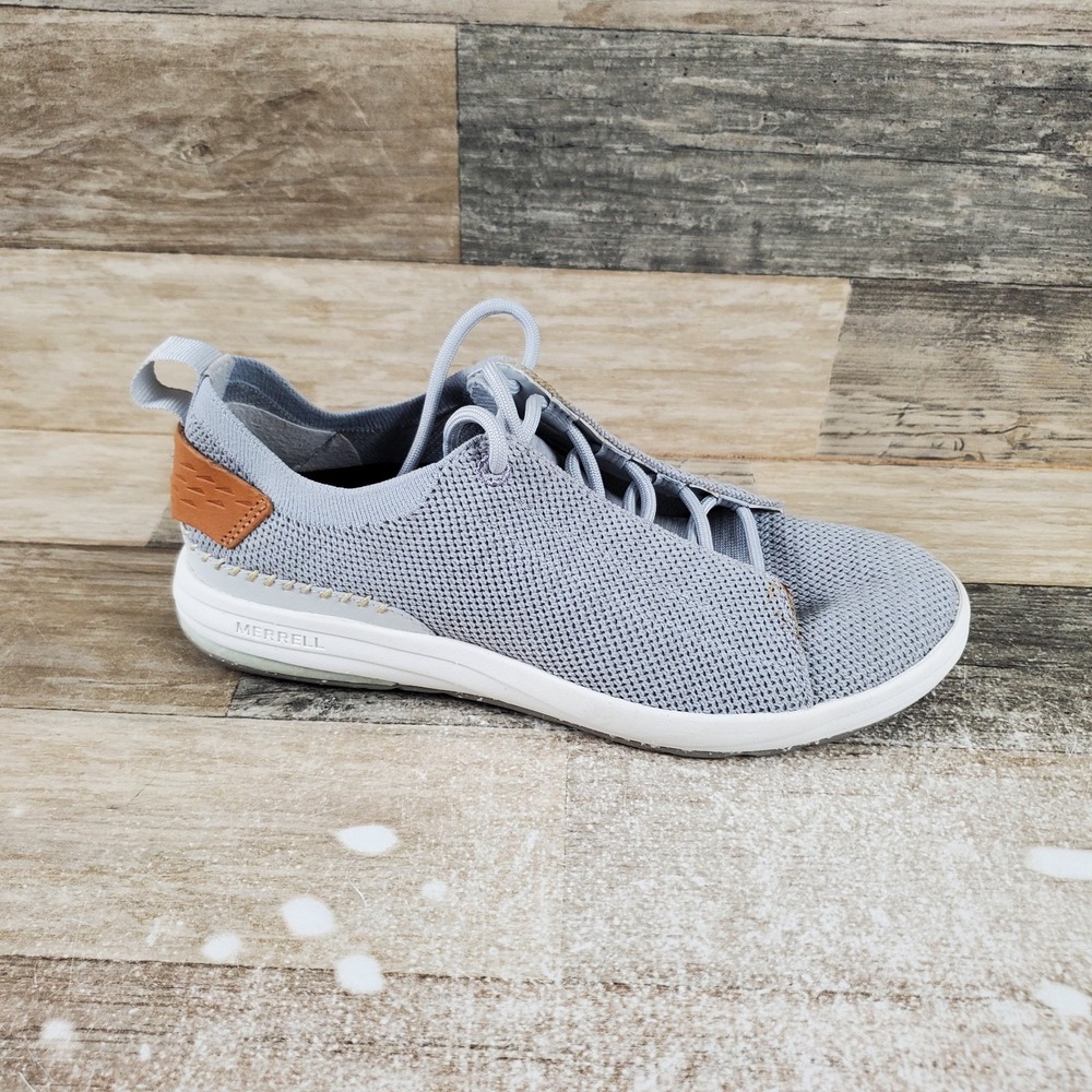 Merrell Gridway Womens Shoes Sz 6.5 Gray Glacier Lace Up Low Top Sneakers